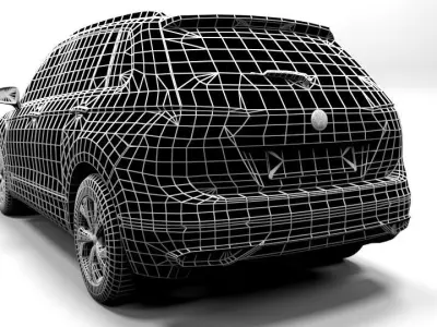 VW TIGUAN 2021 Low-poly 3D model