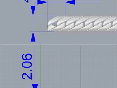 Chain C21 - 55 cm  3D print model