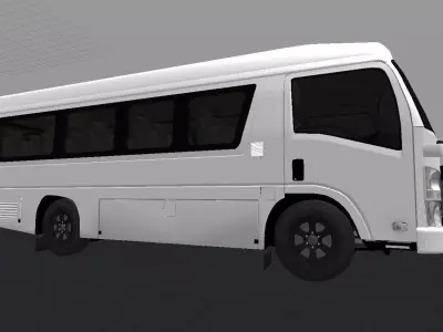 Isuzu nlr adiputro  Low-poly 3D model