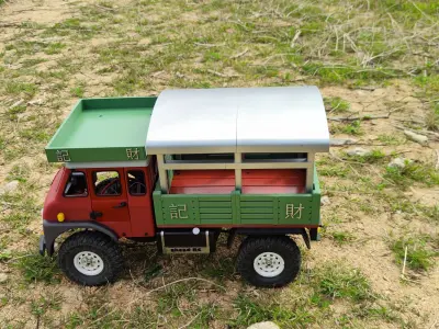 Crawler 1960s Hong Kong Truck Cab and Bed - 1-10 RC body set 3D print model