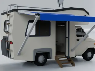 Camper Van Motorhome 3D model