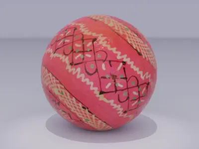 Easter egg 03 Low-poly 3D model