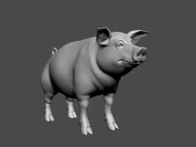  The Pig  3D model