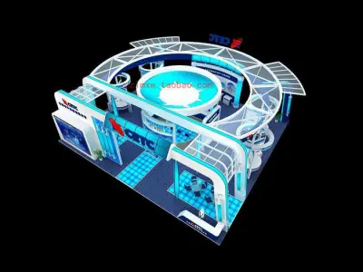 Exhibition - Area - 17X19-3DMAX2009-02 3D model