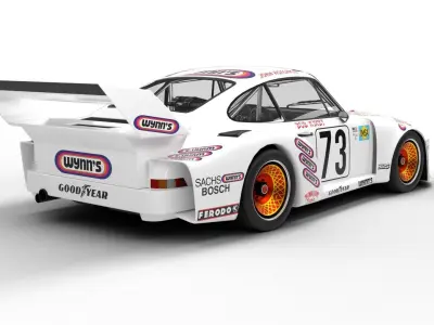 Porsche 935 79 1979 Wynns Le Mans Racing 3D model