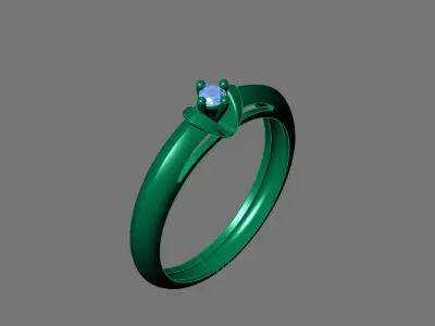 Rings for Women Womens Rings Stone Ring Ready STL 3DM Models  3D print model 15