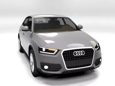 AUDI Q3 2013 LOWPOLY Low-poly 3D model