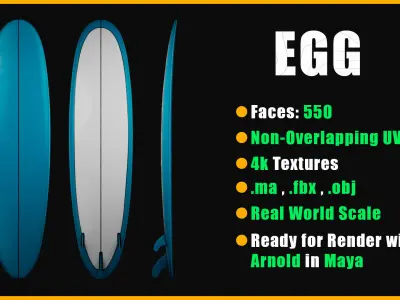 10 Surfboard 3D Models-UPDATE 3D model