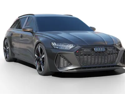 AUDI RS6 Avant Car Vehicle 3D model