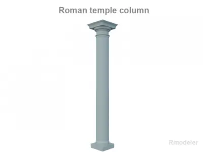Roman Temple column 3D model