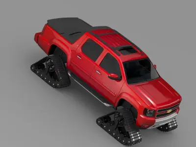 Chevrolet Avalanche Z71 Crawler 3D model