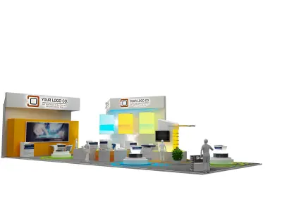 Booth Exhibition Stand a465f 3D model