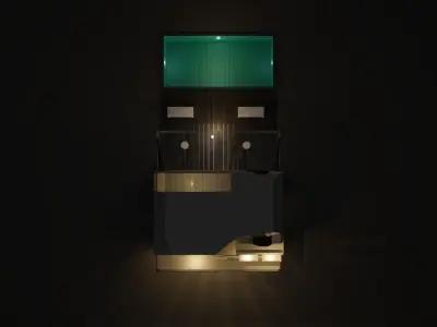 VIlla with pool Free 3D model