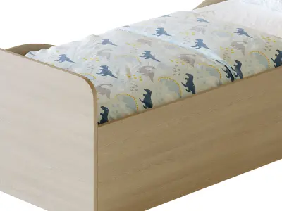 Bed for teenagers Furniture Formula Delta 3D model