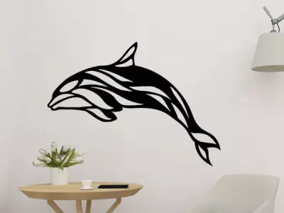 Dolphin Wall Decoration 3D print model