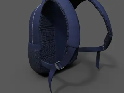 Backpack Generic sport human scifi fantasy fashion military  Low-poly 3D model