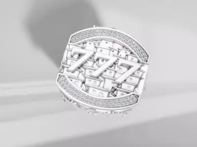 Luxury Gold Ring 3D print model