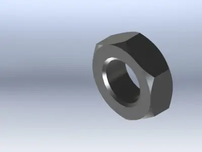 Hex Nut Free 3D model
