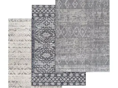 Rug Set 1246 3D model