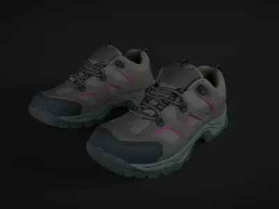 Pair of Shoes Low-poly 3D model