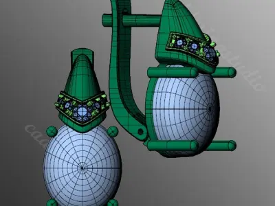 Earrings dp2 3D print model