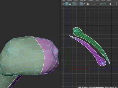 Stylish Low Poly Snake Low-poly 3D model