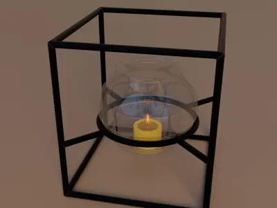 Candle holder 3D model