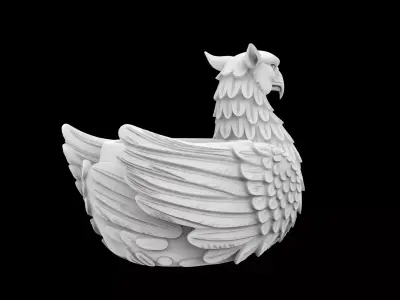 Mythical Griffin Planter Decorative  3D print model