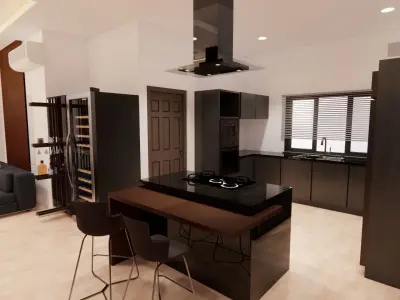 FIVE BEDROOM RESIDENTIAL HOUSE 3D model