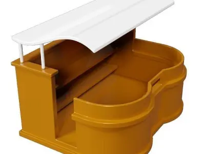 Spectacular Stall Low-poly 3D model