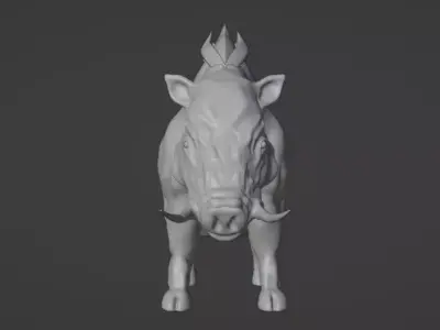 Boar High Polly 3D model