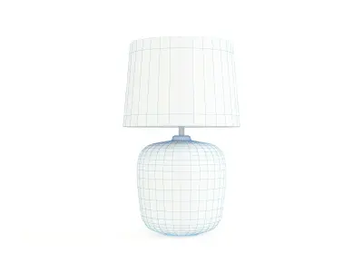 Black Concrete Lamp 3D model