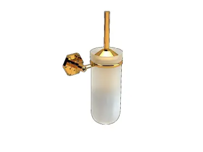 Orchid Diamond Toilet Brush Glass 3D model