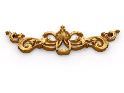 Classic decor ornament carved 75 3D model