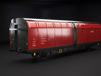 Hbblins Cargo Railcar Low-poly 3D model