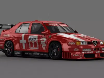 Alfa Romeo 155 V6 TI DTM 3D model