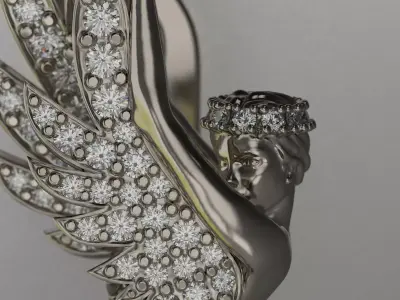 Magerit Earring 3D print model