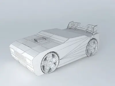 Cheetah futuristic car Free 3D model
