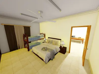 Villa-model and Animation location BH 3D model