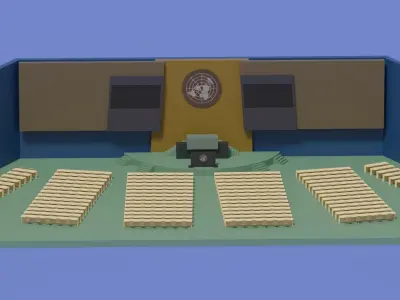 United Nations General Assembly 3D model