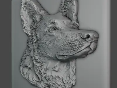Dog Relief for CNC and 3D Printing 3D print model