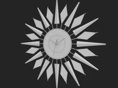 Modern Analog Wall Clock 3D model