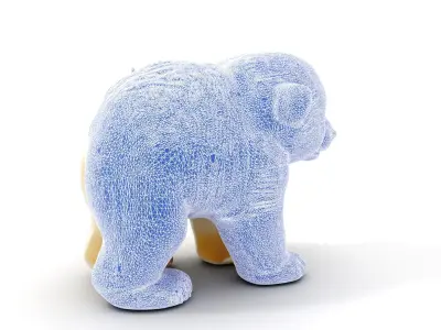 Adorable Polar Bear Cub D Model Pack Low-poly 3D model