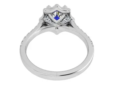 Halo Diamond Ring 3551 3D print model