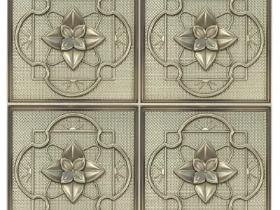 Decorative panels - Set 4 3D model