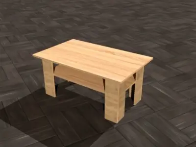 Loft Coffee Table Free low-poly 3D model