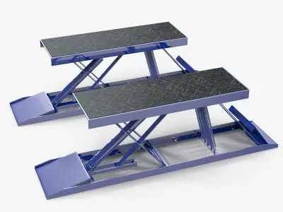 Car Lift Low-poly 3D model