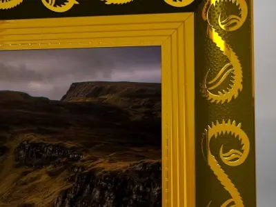 A collection of Frames - Set I Low-poly 3D model