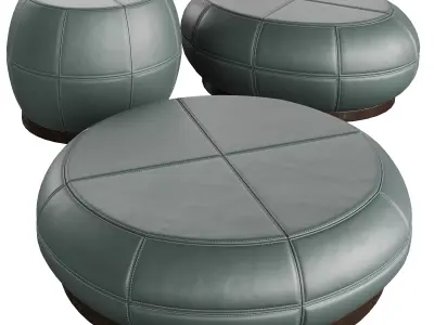 Helios Coffee Table Set 3 Models Liaigre Style 3D model