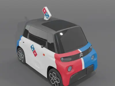 CitroenAmiPizzaDominos 3D 3D model